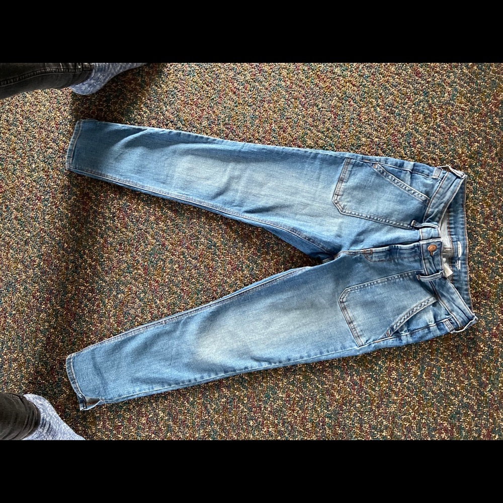 Utility Style Cropped Jeans